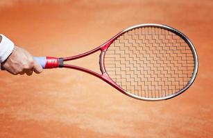 raqueta de tenis, cancha de arcilla, wta tour, rolland garros foto