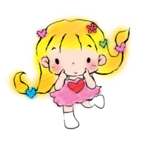 cartone animato carino kawaii anime illustrazione clipart personaggio manga anime png