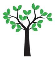 Vector Tree on white background.