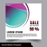 social media template. modern wave fluid background. Gradient square banner template. Suitable for promotion, for social media post, stories, story, internet web banner, web internet ads. vector