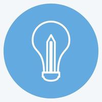Icon Creative Process. suitable for digital web symbol. blue eyes style. simple design editable. design template vector. simple symbol illustration vector