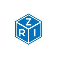 ZRI creative initials letter logo concept. ZRI letter design.ZRI letter logo design on white background. ZRI creative initials letter logo concept. ZRI letter design. vector