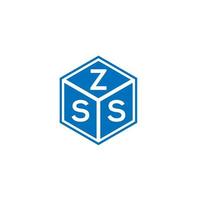 diseño de logotipo de letra zss sobre fondo blanco. concepto de logotipo de letra inicial creativa zss. diseño de letras zss. vector