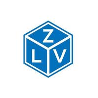 diseño de logotipo de letra zkv sobre fondo blanco. concepto de logotipo de letra inicial creativa zkv. diseño de letras zkv. vector