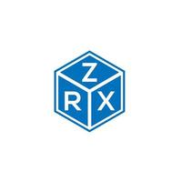 ZRX letter logo design on white background. ZRX creative initials letter logo concept. ZRX letter design. vector