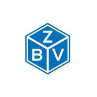 diseño de logotipo de letra zbv sobre fondo blanco. concepto de logotipo de letra inicial creativa zbv. diseño de letras zbv. vector
