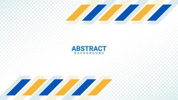geometric abstract background in blue and yellow vector
