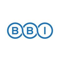 BBI letter logo design on white background. BBI creative initials letter logo concept. BBI letter design. vector
