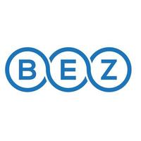 BEZ letter logo design on white background. BEZ creative initials letter logo concept. BEZ letter design. vector