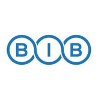 BIB letter logo design on white background. BIB creative initials letter logo concept. BIB letter design. vector