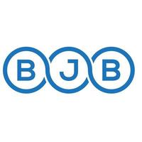 diseño de logotipo de letra bjb sobre fondo blanco. concepto de logotipo de letra de iniciales creativas bjb. diseño de letras bjb. vector