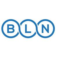 BLN letter logo design on white background. BLN creative initials letter logo concept. BLN letter design. vector