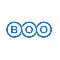 BOO letter logo design on white background. BOO creative initials letter logo concept. BOO letter design. vector