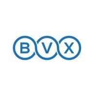 BVX letter logo design on white background. BVX creative initials letter logo concept. BVX letter design. vector