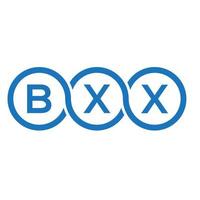 BXX letter logo design on white background. BXX creative initials letter logo concept. BXX letter design. vector