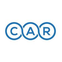 CAR letter logo design on white background. CAR creative initials letter logo concept. CAR letter design. vector