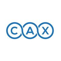 diseño del logotipo de la letra cax sobre fondo blanco. concepto creativo del logotipo de la letra de las iniciales de cax. diseño de letras cax. vector