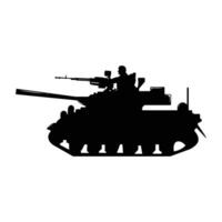 sencillo militar batalla tanque icono vector logo