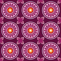 Indian floral seamless pattern background vector