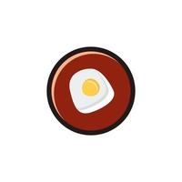 huevo logo degradado diseño vistoso vector