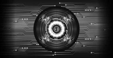 eye cyber circuit future technology concept background vector