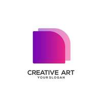 Logo colorful design logo gradient colorful vector