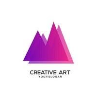 Mount Estate design logo gradient colorful vector