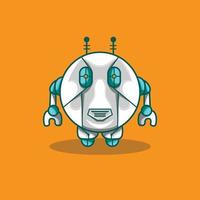 Cute Ball Mascot Robot Future vector