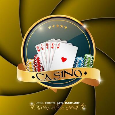 jogo de casino online com slot machine de luxo e cartas de jogar 2196124  Vetor no Vecteezy