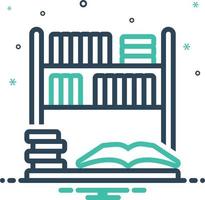 icono de mezcla para biblioteca vector