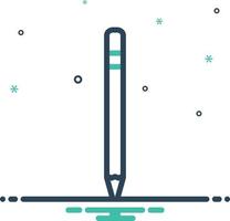 Mix icon for pencil vector