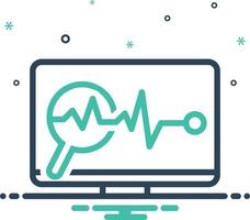 Mix icon for system monitoring vector