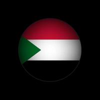 Country Sudan. Sudan flag. Vector illustration.