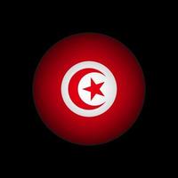 país túnez. bandera de túnez ilustración vectorial vector