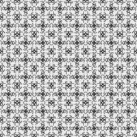 black and white asian geometric floral fabric pattern vector