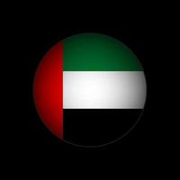 Country United Arab Emirates. United Arab Emirates flag. Vector illustration.