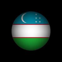 país uzbekistán. bandera de uzbekistán. ilustración vectorial vector