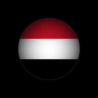 Country Yemen. Yemen flag. Vector illustration.