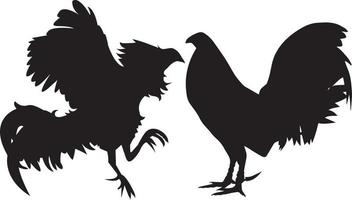 black and white chicken vector illustration