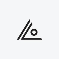 letter ILO logogram design concept vector