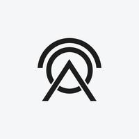 letter COA logogram design concept vector