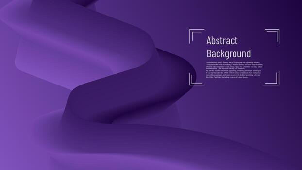 abstract dynamic gradient purple curve fluid background vector