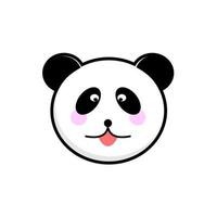 cute panda character vector