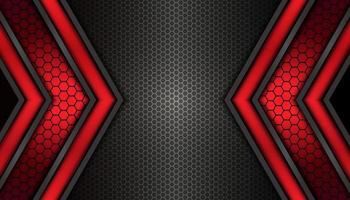 Web graphic vector design black technology background with light red shape for banner