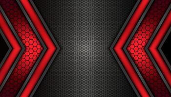 Web graphic vector design black technology background with light red shape for banner