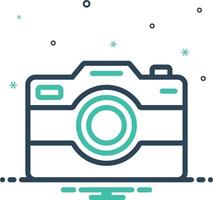 Mix icon for camera vector