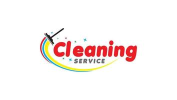 clenaing service logo company name vector