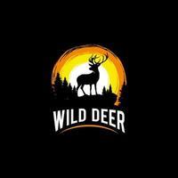 deer logo vector illustration