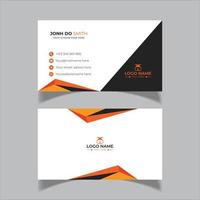 simple and modern business card template vector