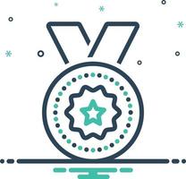 Mix icon for medal award vector